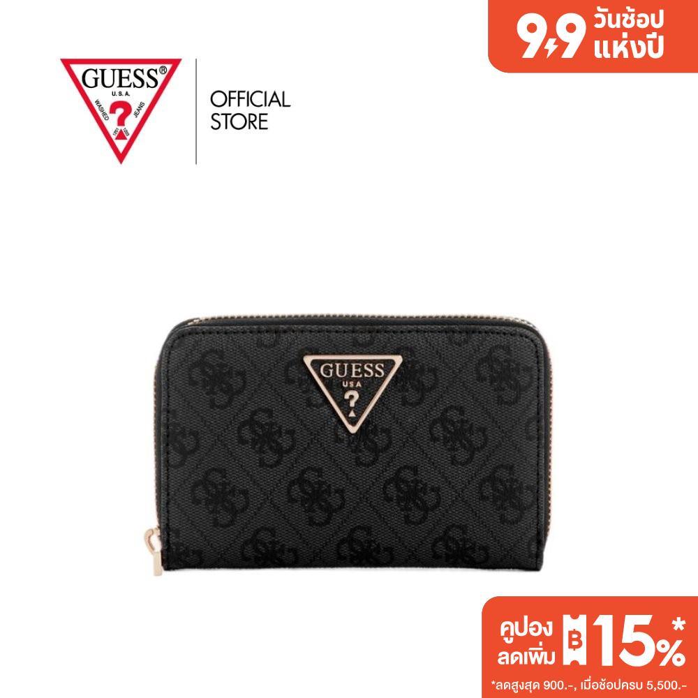 GUESS กระเป๋า รุ่น SG7459140 LAUREL II SLG MED ZIP AROUND ZIP WALLET สีดำ