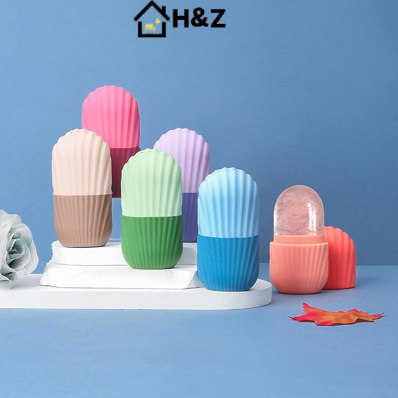 H & Z ซิลิโคนผิวหน้า Ice Ball Cube ถาดสําหรับ Cooling Face Roller นวดยกกระชับเครื่องมือความงามหน้าแรก Nice