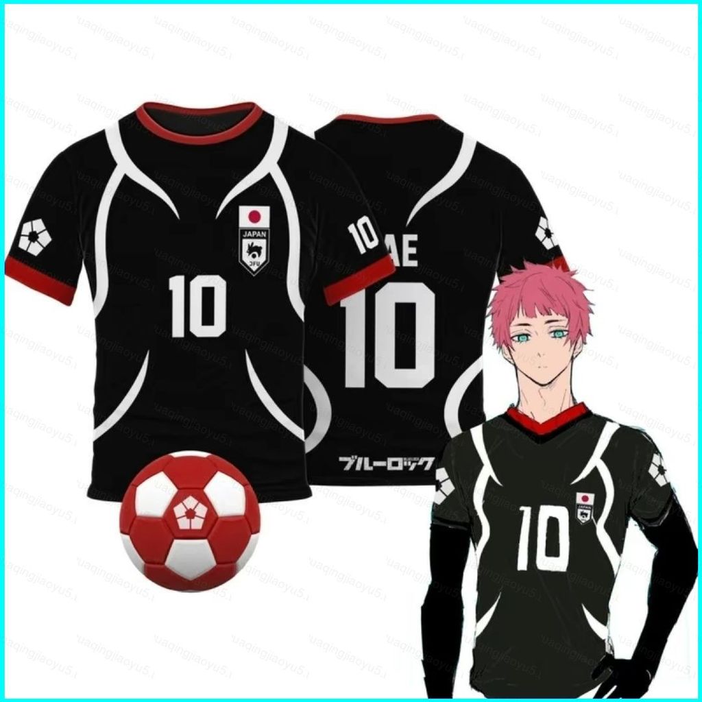BLUE LOCK เสื้อฟุตบอล U20 เสื้อยืดฤดูร้อน ผ้าคอสเพลย์