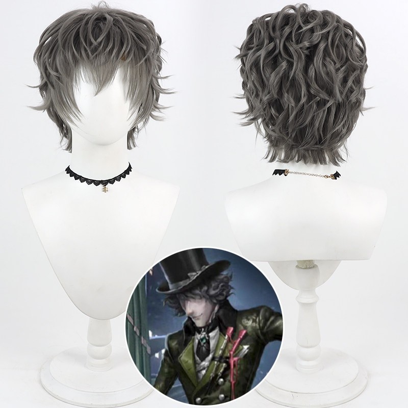 Identity V Jack Cos Wig, Rooted Hair Cosplay Wig for Hunter Jack