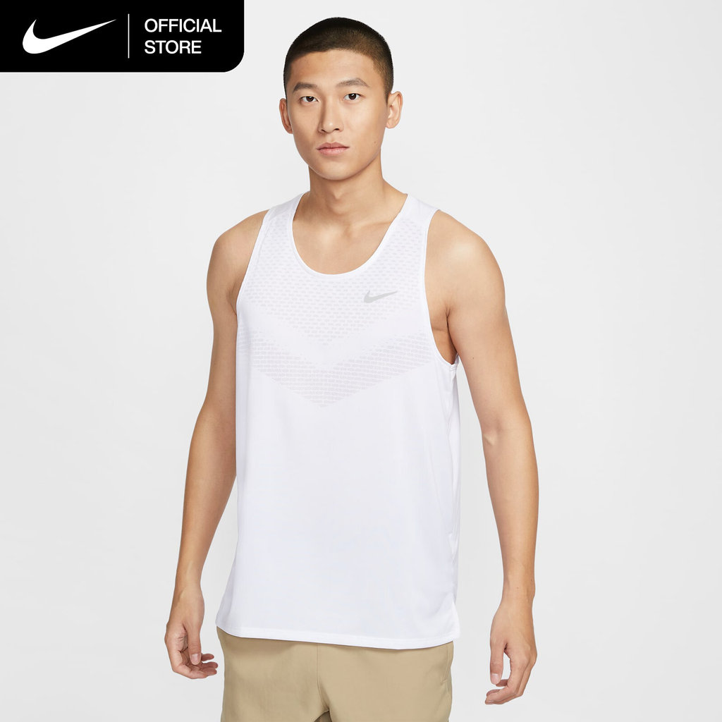 Nike Dri-FIT Men's Stride ADV Running Tank Top - White [HV5211-100]