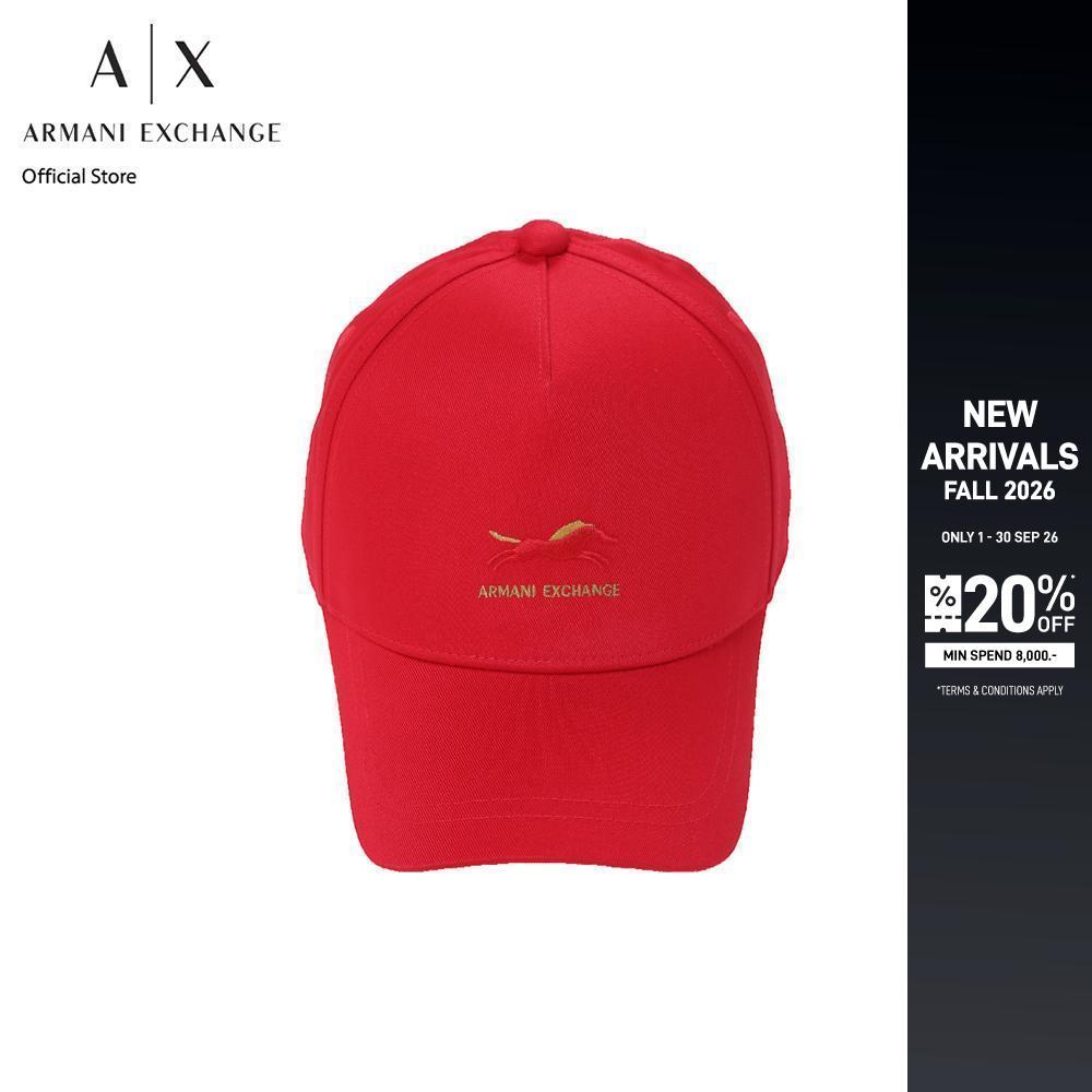 Armani Exchange หมวกแก็ปผู้หญิง รุ่น XW001903-AF15502-U5063 - สีแดง