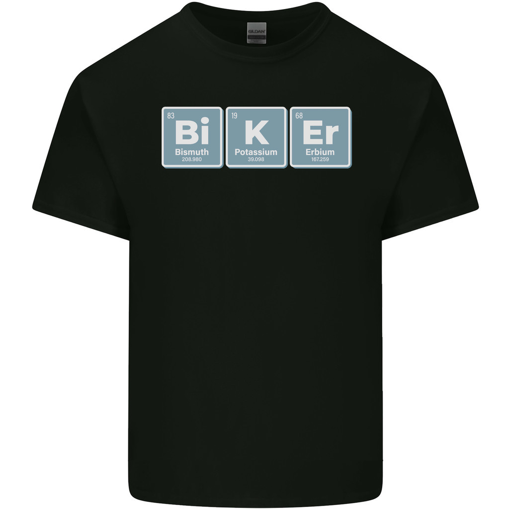 Biker Periodic Table Motorcycle Motorcycle Mens Light Cotton T-Shirt