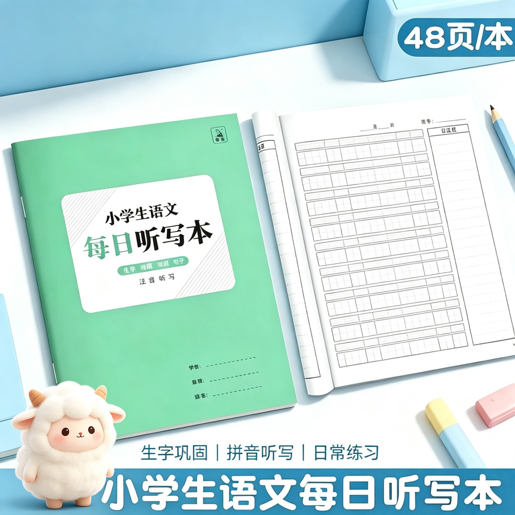 หนังสือ พจนานุกรมรายวัน หนังสือพินอินจีน 1234th เกรดเล่ม 1 Typography Accumulated Book คําใหม่คําภาษ