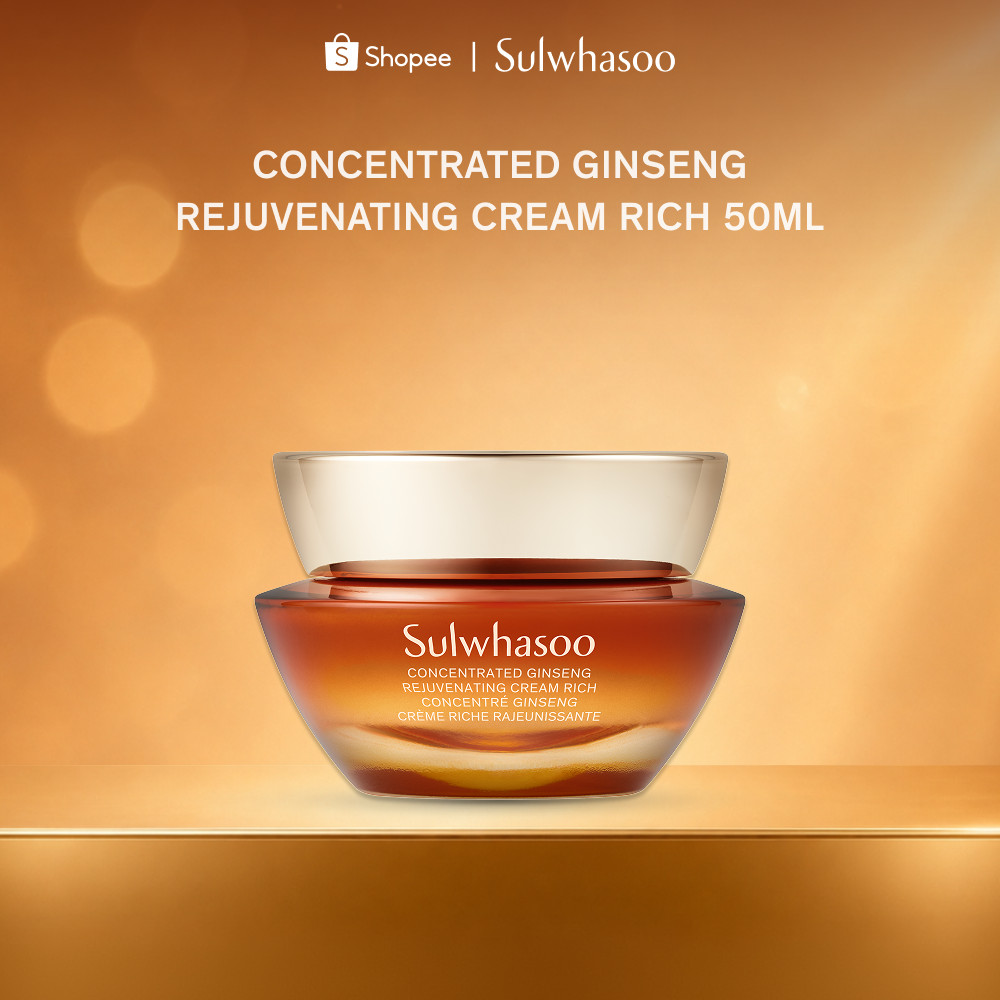Sulwhasoo Concentrated Ginseng  Rejuvenating Cream Rich 50ML / 30ML ครีมโสมสูตรเข้มข้น ฟื้นฟูผิวให้แลดูอ่อนเยาว์