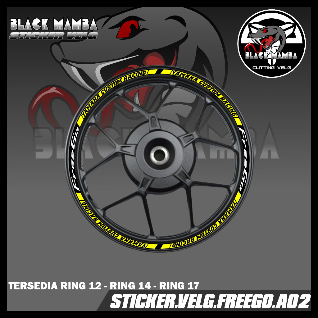 FREEGO RIM STICKER - FREEGO TIRE/VELG VARIATION LIST STICKER A02