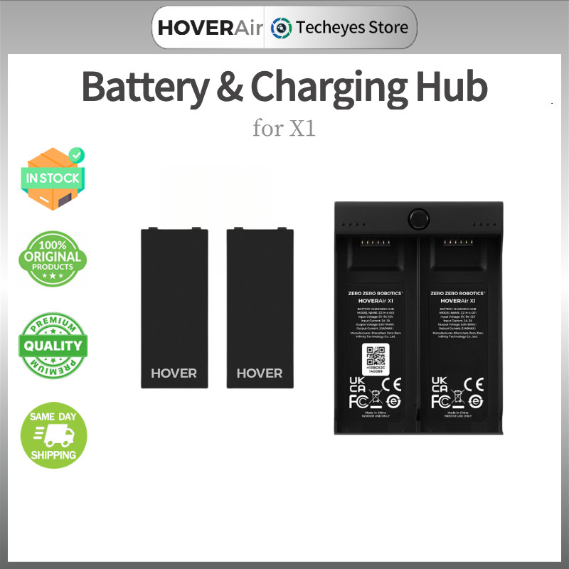 HOVERAir X1 Flying Drone แบตเตอรี่กล้องและเครื่องชาร์จสําหรับ HOVERAir X1 Flying Drone กล้อง