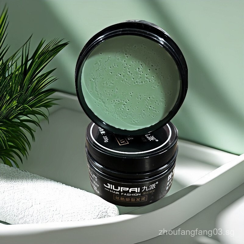 Jiupai Cool Style Hair Wax สําหรับผู้ชายและผู้หญิง, รากผมสดชื่นและรุนแรง, ถือที่แข็งแกร่ง, การสร้างเ