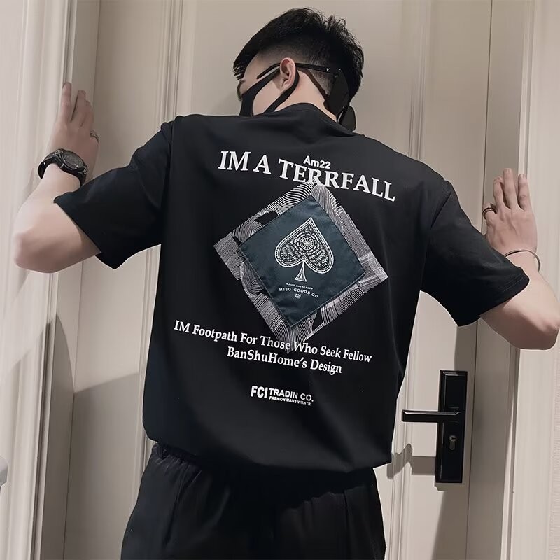 2025 NEW 2025P13, Item No. S61 Combed Cotton 180g Black White S-5XL Size new23 KW9E