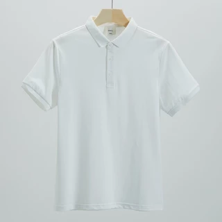 POLOเสื้อโปโล ผ้านุ่ม ไม่ต้องรีด ใส่ได้ทั้งชายหญิง ผ้าเย็นสบายและระบายอากาศได้ดี เสื้อโปโลแขนสั้นพื้นฐาน
