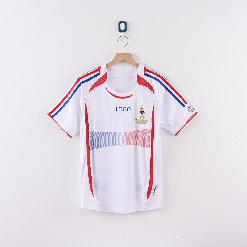 2006 France Away Retro Edition เสื้อฟุตบอล S-2XL