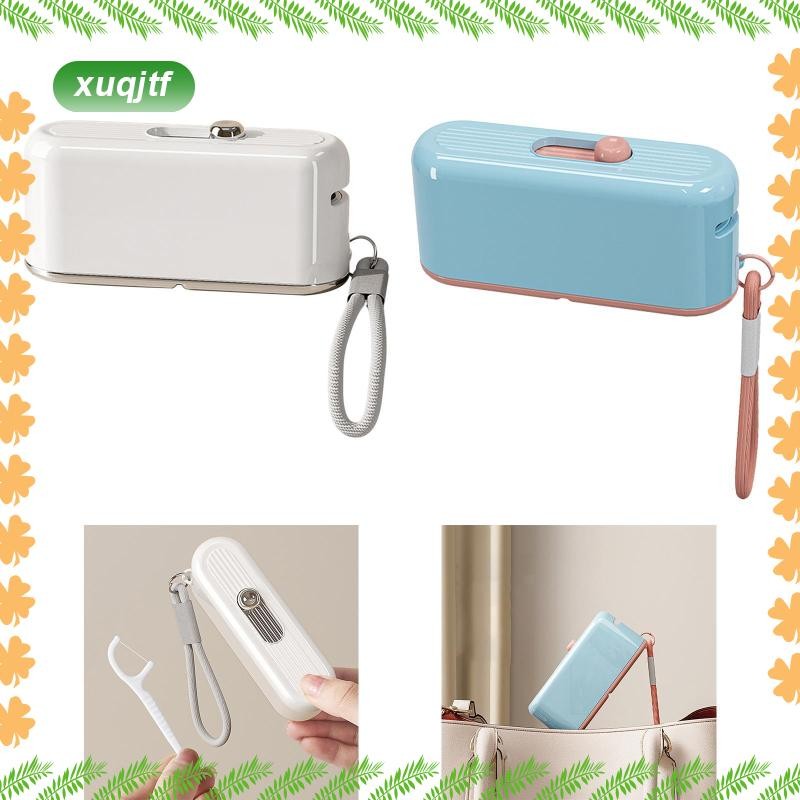 Floss Picks Dispenser Floss Case No Break Tooth Pick กล่องจัดระเบียบเครื่องมือ Essentials มัลติฟังก์