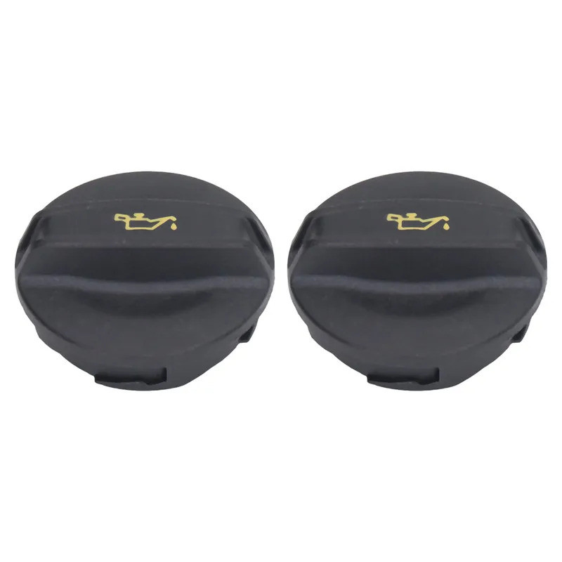 2 ชิ้น 06K10348506เค103485C Cover Oil Filler สีดํา ABS 06K103485A สําหรับเครื่องยนต์ 1.8L 2.0L 2012‐