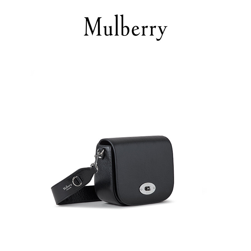 Mulberry/Mulberry หญิงกระเป๋า Darley น้ํามันขี้ผึ้งหนังขนาดเล็ก Preppy กระเป๋าหนึ่งไหล่