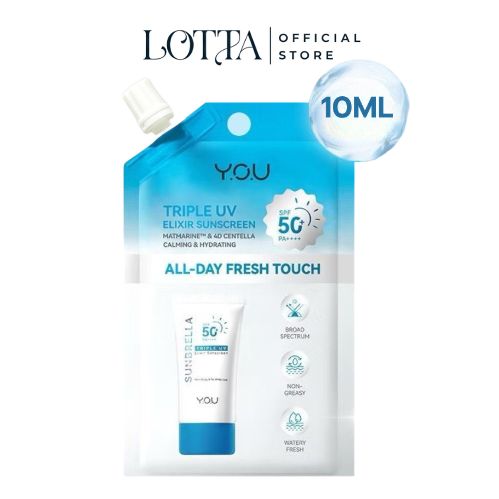 YOU Sunbrella Triple UV Sunscreen SPF50+ PA++++ 10ml. กันแดด