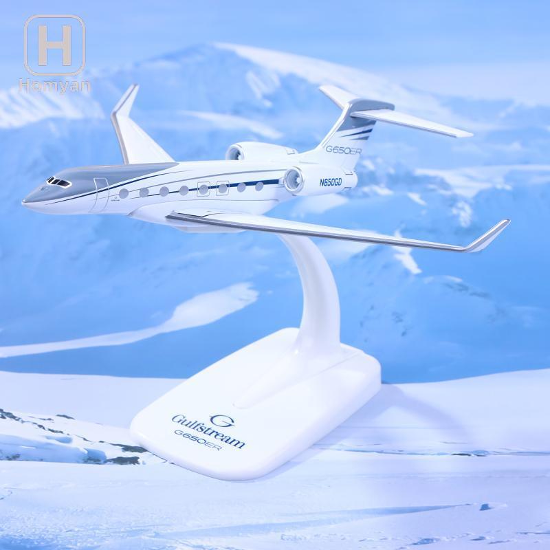Tianyuaneee 1PCS Gulfstream G650 เครื่องบิน Diecast 1/200 Scale เครื่องบินรุ่นเครื่องบิน G650ER เครื