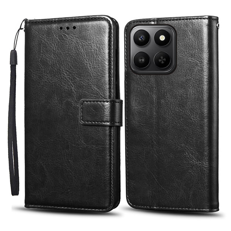 สําหรับ Honor 400 สมาร์ท 5G X7d 5G 4G กรณีพลิกกระเป๋าสตางค์หรูหราหนัง PU เคสโทรศัพท์พร้อมผู้ถือบัตร