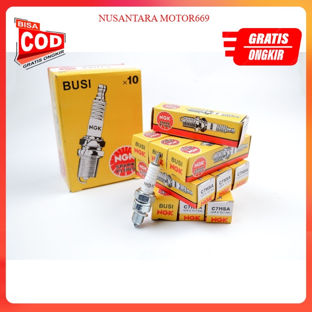 หัวเทียน NGK C7HSA 10 ชิ้น