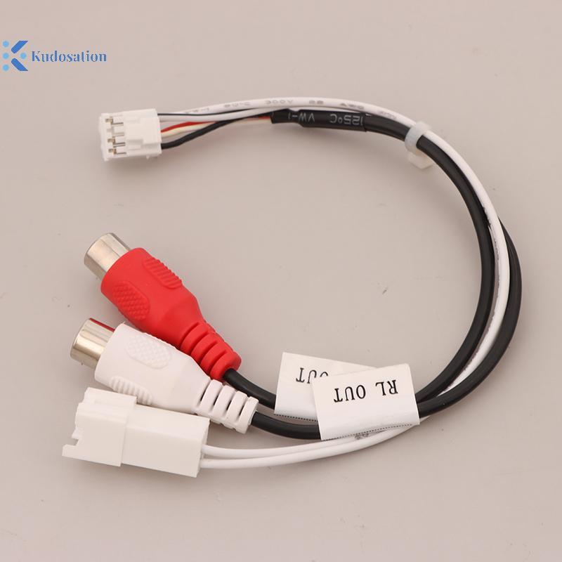 Kudosation 8P RCA RR RL เอาต์พุตเสียงชาย\Female ปลั๊กสาย Android รถวิทยุมัลติมีเดีย Universal TS10 T