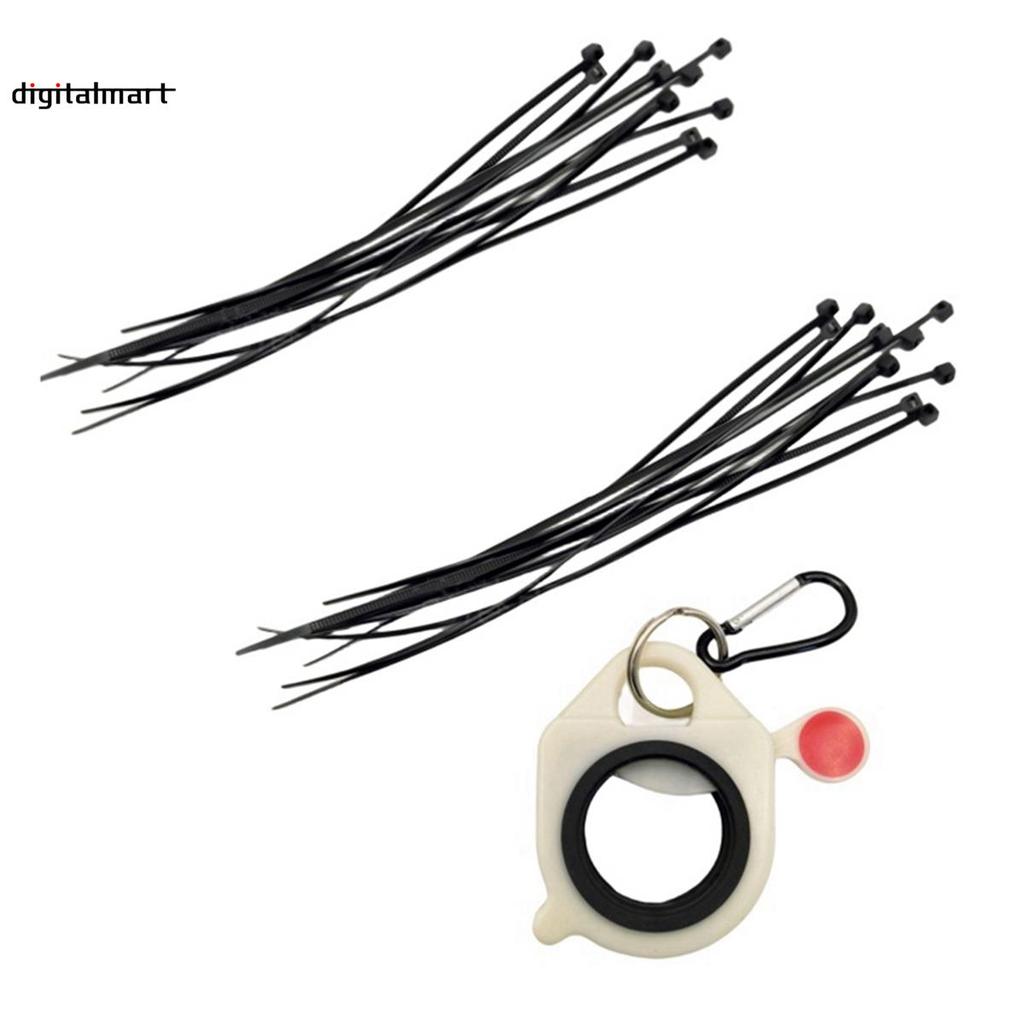 Zip Ties Holder Keeper สําหรับสายไฟแบบพกพาฮาร์ดแวร์เครื่องมือเก็บเรืองแสงใน Dark Zip Tie Organizer