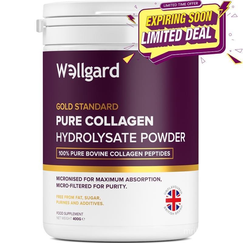 Wellgard Collagen Powder Skin Care Hair & Nails Supplement, Halal Collagen, Supplement for Skin, Pro