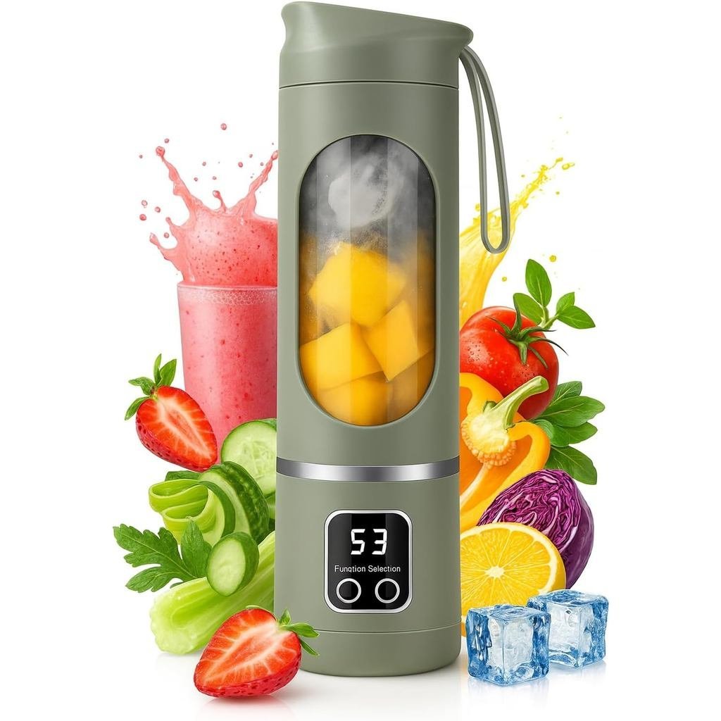 Digital Multimode Juicer Blender 450ml เครื่องปั่นแบบพกพาส่วนบุคคลไฟฟ้า-สมาร์ทจอแสดงผล LED Juicer3 S