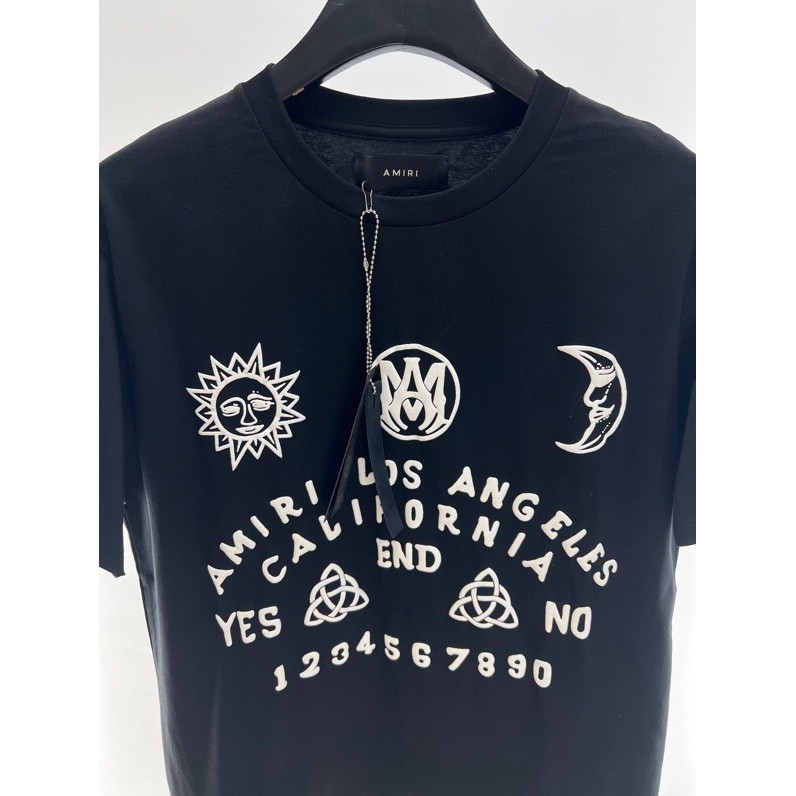 เสื้อแขนสั้น Amiri แท้ ทรงหลวม สไตล์คาซูล พร้อมโลโก้แฟชั่นยอดนิยม