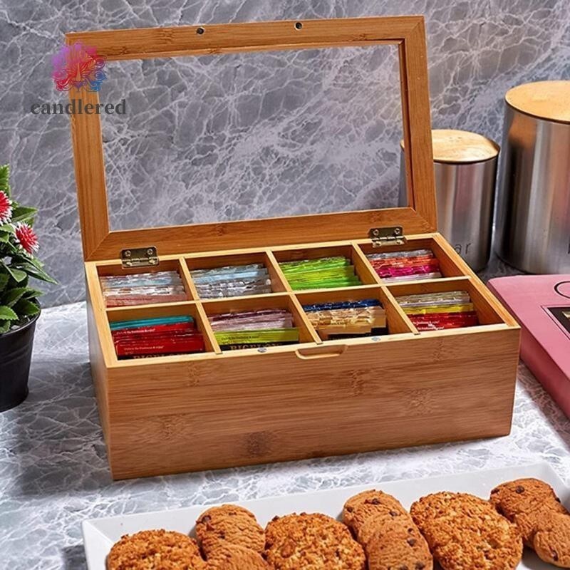 Wooden Tea Bag Storage Box Tea Bag Organizer Tea Bag Box Tea Bag Holder Container Tea Box Stand Disp