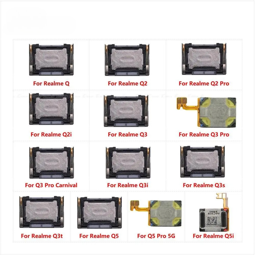 ด้านหน้า Earpiece หูลําโพงเสียง Flex สําหรับ OPPO Realme Q Q2 Q2i Q3 Carnival Q3i Q3s Q3t Q5i Q5 Pro