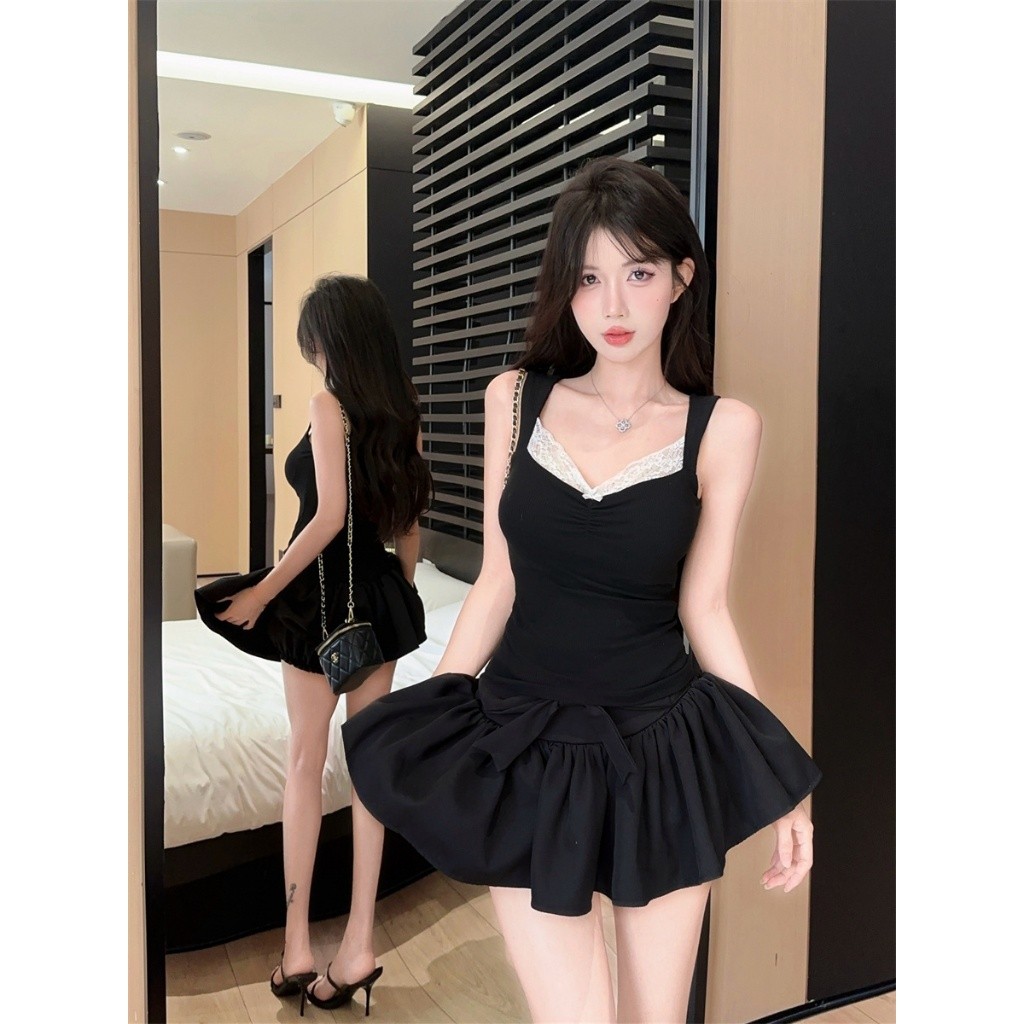 Kitty พร้อมส่ง🌸เสื้อยืดเสื้อปาดไหล่สวยๆผู้หญิง สไตล์เกาหลี แต่งลูกไม้ เสื้อยืดโชว์ไหล่ มีเชือกผูกได้ จับแมทซ์ได้ง่าย - รูปที่ 4