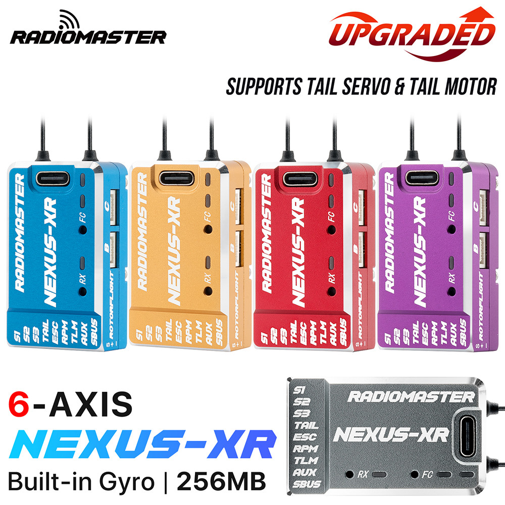 RadioMaster NEXUS-XR RC เฮลิคอปเตอร์ระบบควบคุมการบินพร้อม ICM42688P 6 แกน MEMS Gyro, 2.4GHz, 256MB แ