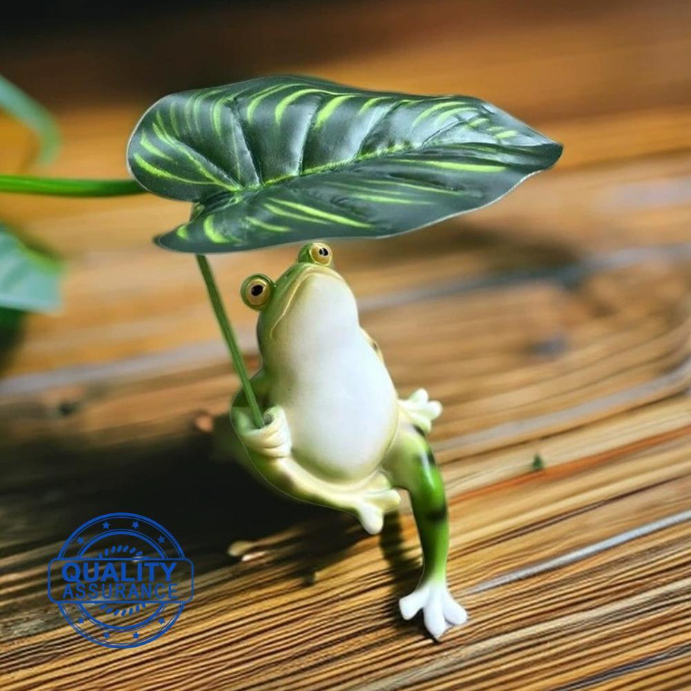 กบจําลองตกแต่งตู้ปลาตกแต่งสวน E1u0