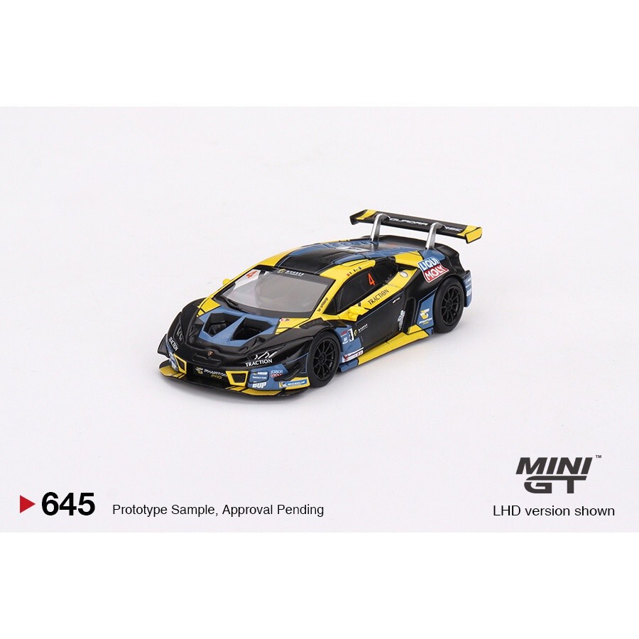 [Sg Seller]1: 64 MINIGT #645 Lamborghini Huracan GT3 EVO Simulation Alloy Car Model
