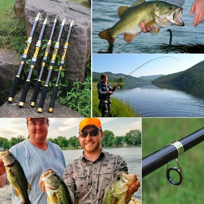 COD เบ็ดตกปลาทะเล2.1M/2.7M แบบยืดสไลด์เก็บได้ ชุดเบ็ตตกปลา คาร์บอนไฟเบอร์ เบ็ดตกปลา อุปกรณ์ตกปลา คันเบ็ด พกพาสะดวก ทนทาน - รูปที่ 7