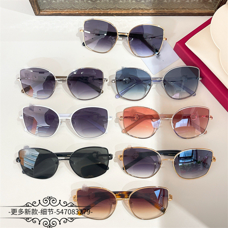 YH3P Ferragamo Butterfly Frame Sunglasses Women Fashion Metal Sunglasses Trendy Men sf304