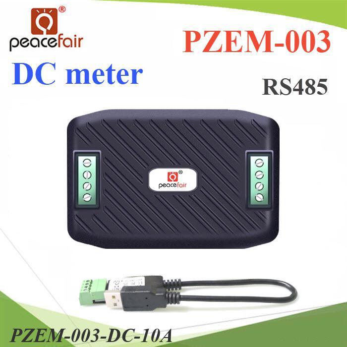 DC มิเตอร์ดิจิตอล PZEM-003 IoT โมดูล RS485 ช่วงการวัด 0-10A 0-300V พร้อมสายไฟ RS485 USB