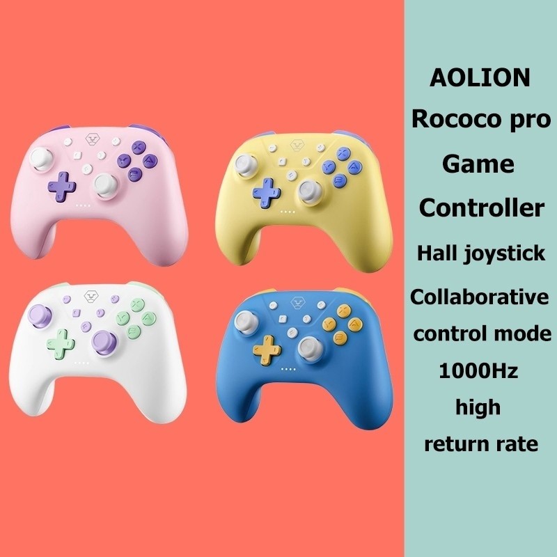 AOLION Nintendo Switch Pro Controller OLED Bluetooth Gaming Absolute Zero PC Version SteamDouble Row