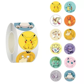Pokemon 500สติ๊กเกอร์/ม้วนโปเกมอนการ์ตูนสติ๊กเกอร์ม้วนสติ๊กเกอร์น่ารักสร้างสรรค์ตกแต่งคู่มือกระเป๋าเดินทางตกแต่ง