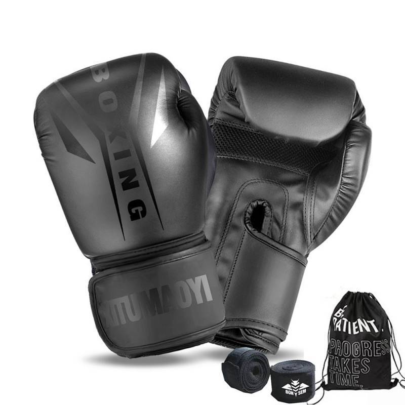 Professional Boxing Glove Sanda Fighting Fighting Punching Bag Boxing Gloves Men and Women Training 