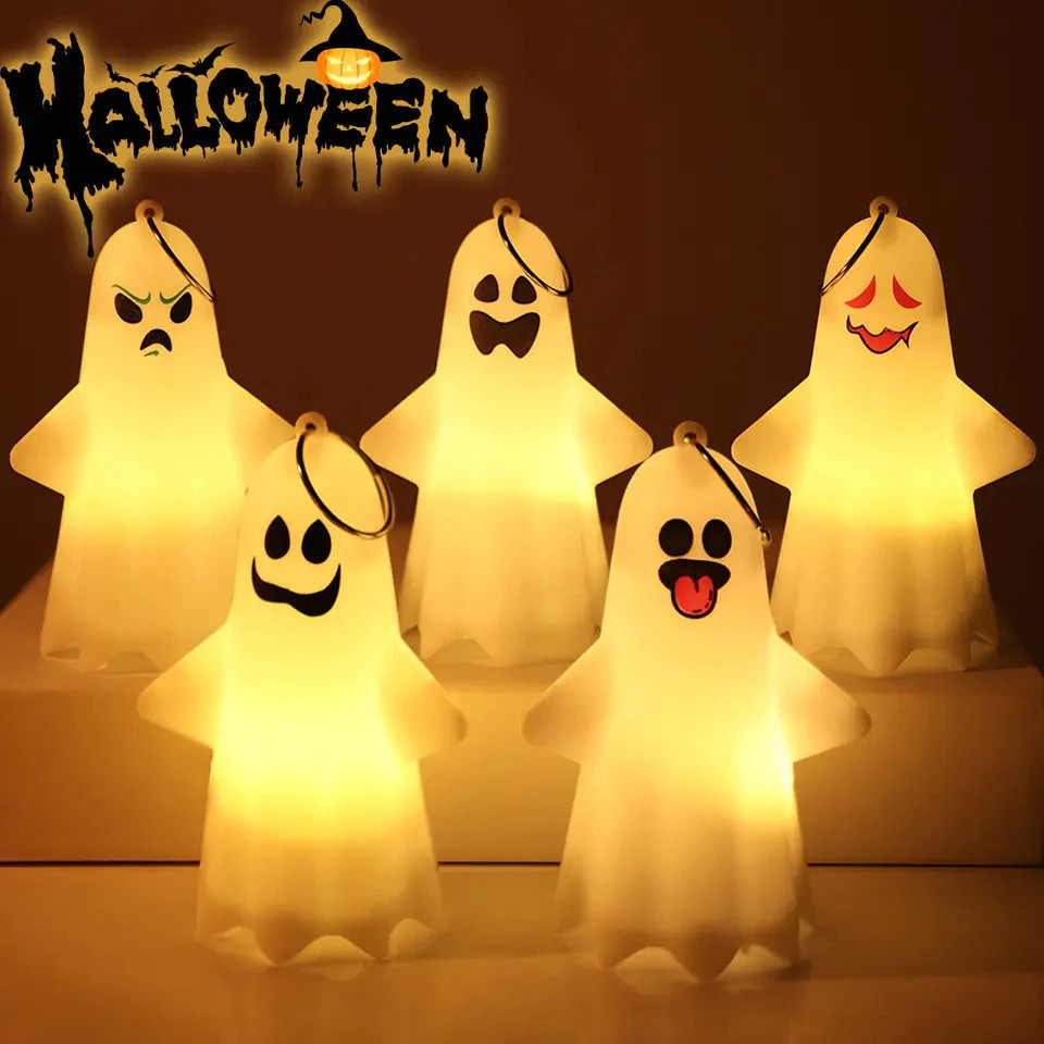 🎃จัดส่งภายใน 8 ชั่วโมง🎃LED COD โคมไฟฮาโลวีน ตะเกียงฟักทองสยอง - ไฟตกแต่งปาร์ตี้ เทียนแสงวอบวาบ พร็อพสยอง