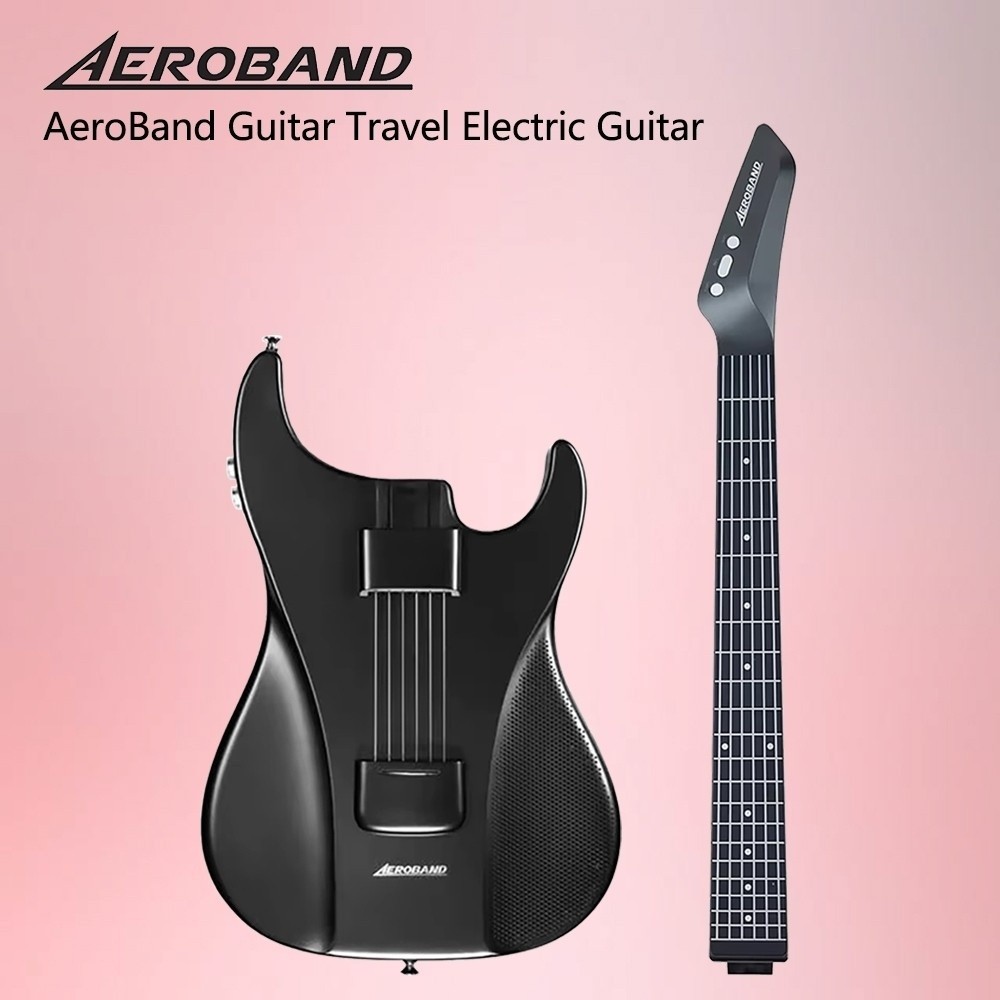 AeroBand Guitar Travel Electric Guitar PainFree Silicone String AllinOne 9 Sound Styles Acoustic Bas