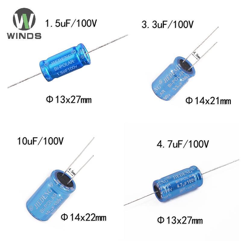 ODS 10PCS Audio Capacitor MKP ความถี่ Divider Crossover Non-Polarity Capacitor 100V 10uF 3.3uF 2.2uF