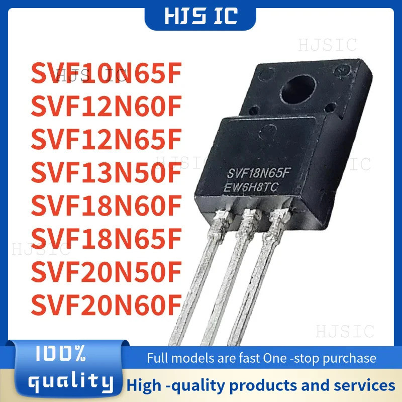 5PCS SVF10N65F SVF12N60F SVF12N65F SVF13N50F SVF18N60F SVF18N65F SVF20N50F SVF20N60F ทรานซิสเตอร์