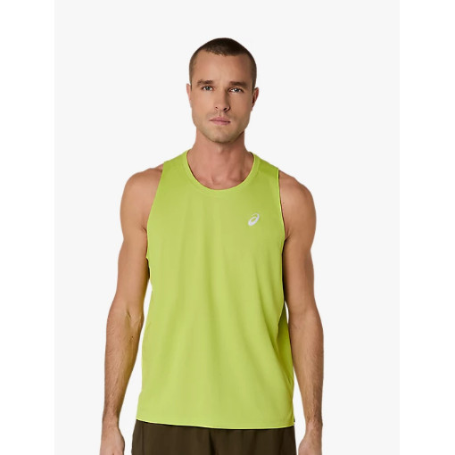 ASICS SILVER SINGLET - NEON LIME