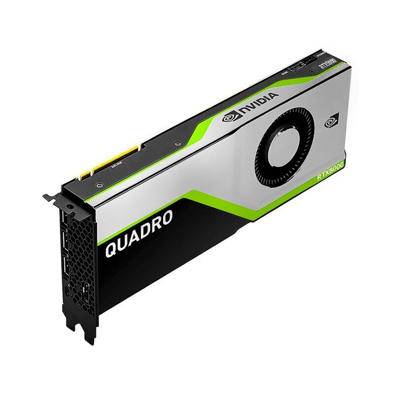 Quadro RTX8000 48G GDDR6 3D การสร้างแบบจําลอง Rendering กราฟิกการ์ดมืออาชีพ