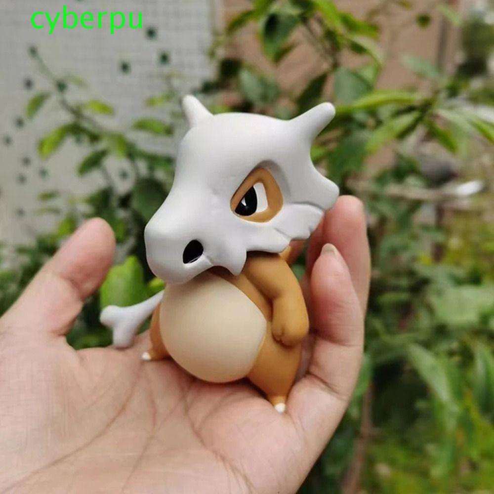 CYBERPULSE Pokemon Cubone Action Figure, PVC น่ารักรุ่นอะนิเมะ Cubone รูปของเล่น,สะสมสะสม 8 ซม.การ์ต