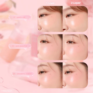 MEILINDA Dewy Blush เมลินดา บลัช ลิควิดบลัช เนื้อบางเบา เกลี่ยง่าย สีสวยติดทน ใช้ง่ายทุกวัน 1 แท่ง