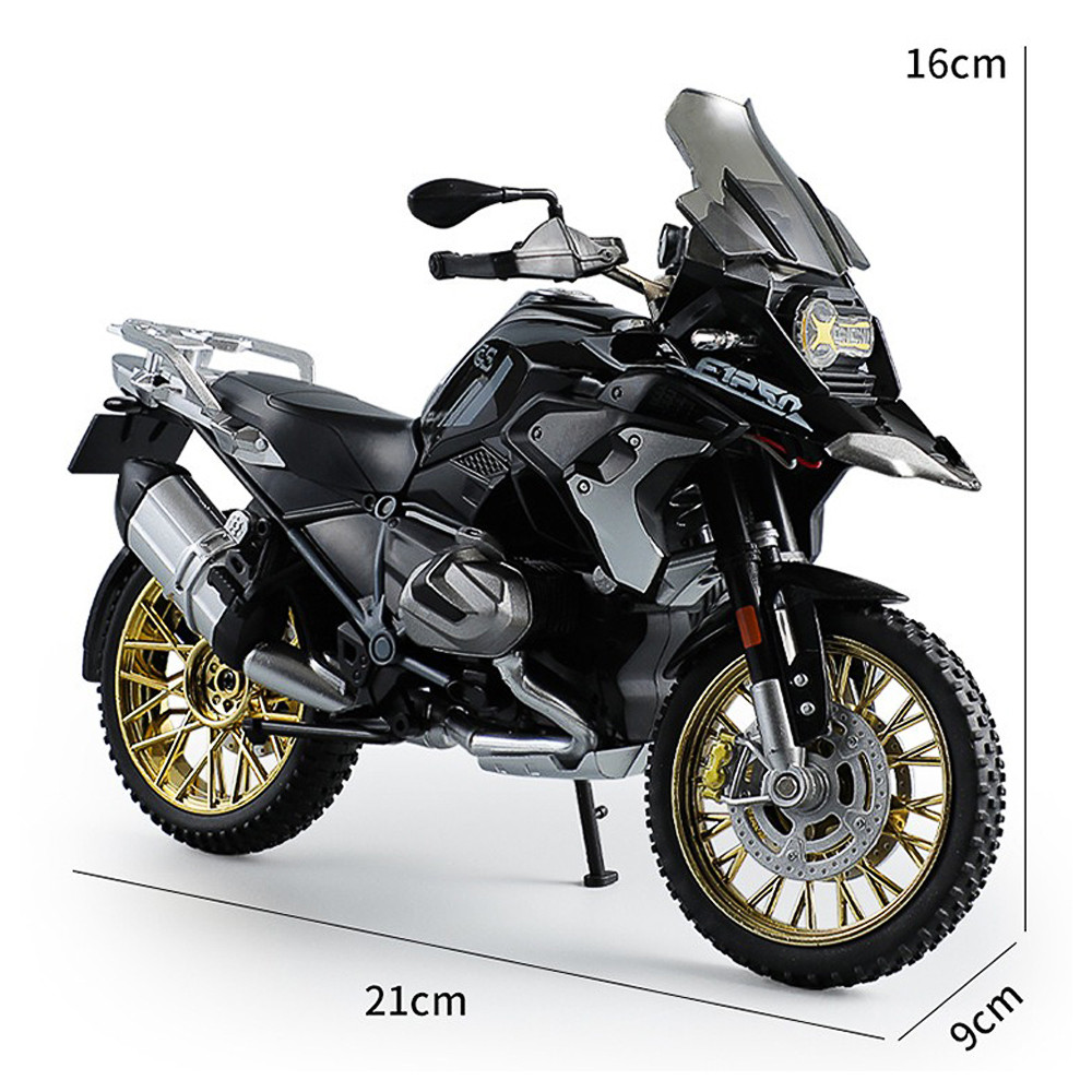 KLT 1:10 BMW R1250GS รถจักรยานยนต์ Diecast รุ่นรถโลหะผสมรถของเล่นคอลเลกชันของขวัญสําหรับเด็กเด็กผู้หญิง - รูปที่ 2