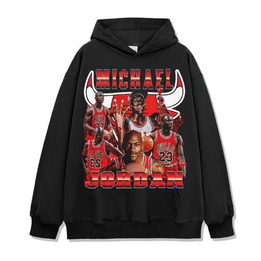 【ใหม่】Michael jordan SIGNATURE/NBA รุ่นใหม่พิมพ์เสื้อฮู้ดผลิตจากผ้าฝ้ายยืดหยุ่นระบายอากาศได้ดี Men h