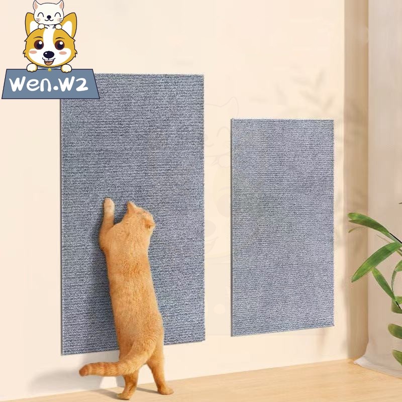 wen.W2【3ใน1 สุดคุ้ม】แผ่นแมวติดผนัง ใช้เป็นพรมปูพื้นนุ่ม ป้องกันขีดข่วนเฟอร์นิเจอร์